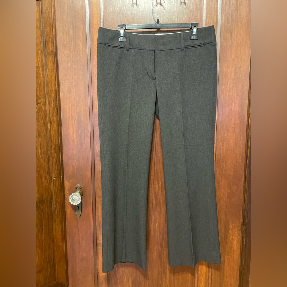 LOFT Brown Straight-Leg Dress Pants